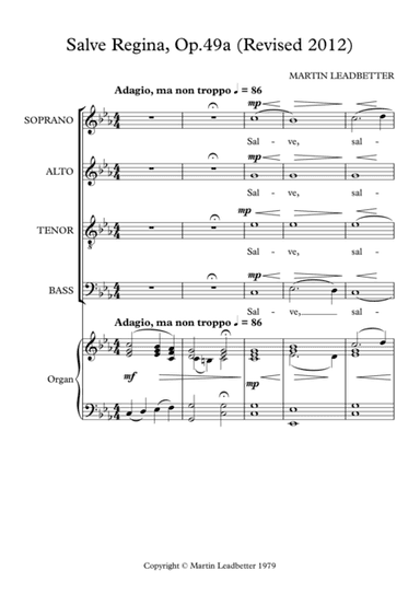 Salve Regina,Op.49a