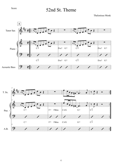 52nd Street Theme (arr. Anderson Quevedo)