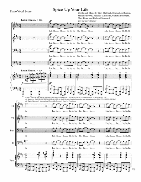 Spice Up Your Life (arr. Steve Milloy)