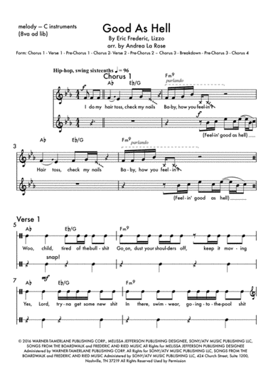 Good As Hell (arr. Andrea La Rose)
