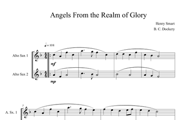 Angels From the Realm of Glory (Alto Sax Duet) (arr. B. C. Dockery)