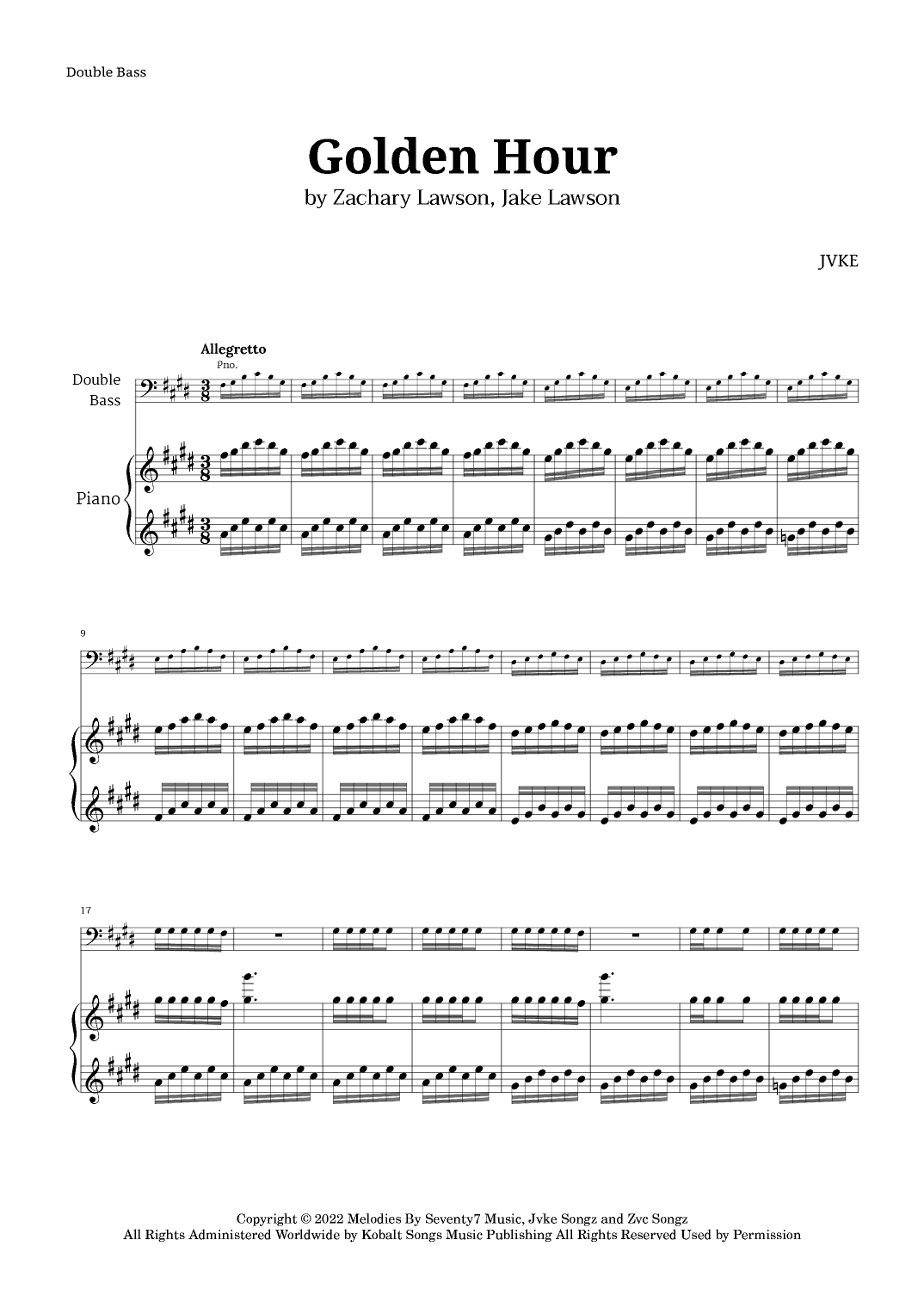 Golden Hour (arr. Langanho)