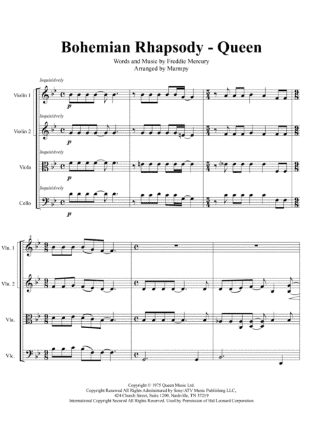 Bohemian Rhapsody (arr. Marmpy)