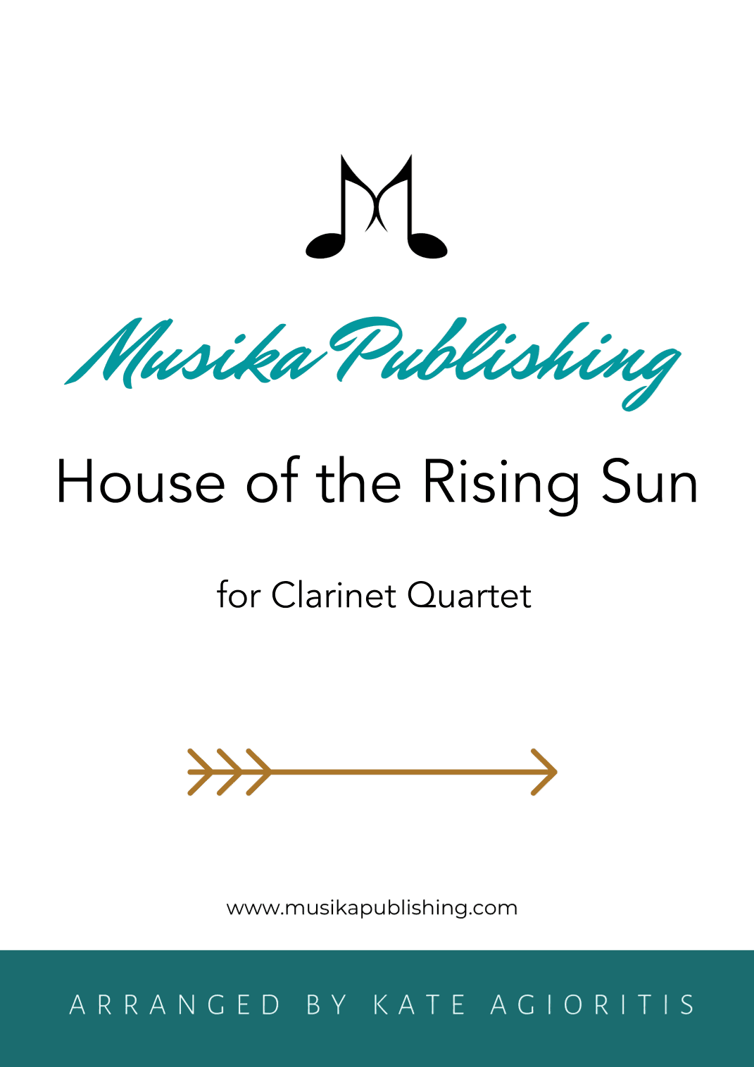The House of the Rising Sun - for Clarinet Quartet (arr. Kate Agioritis)