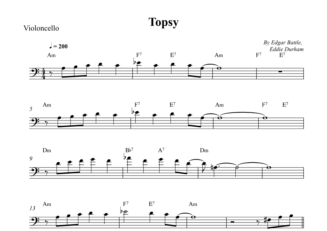 Topsy (arr. Wesley S. SIlva)