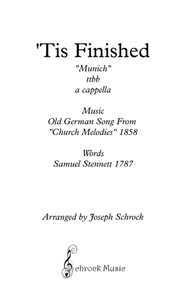 'Tis Finished (arr. Schrock Music)