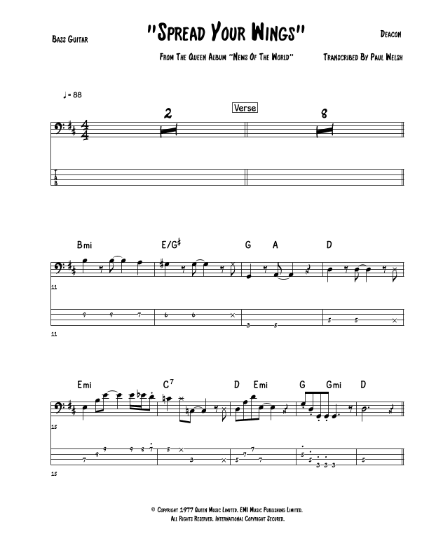Spread Your Wings (arr. P Welsh)