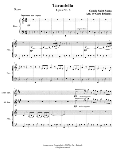 Tarantella - Opus 6 (arr. Gary Bricault)