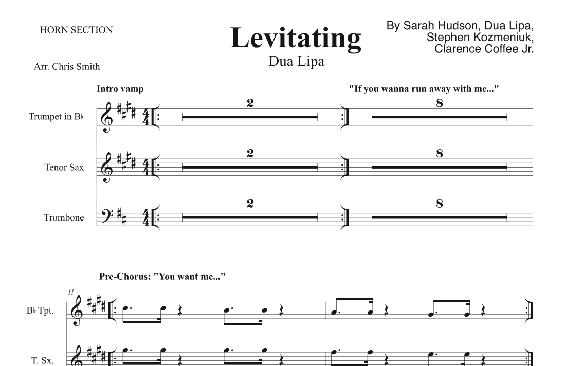 Levitating (arr. Chris Smith)