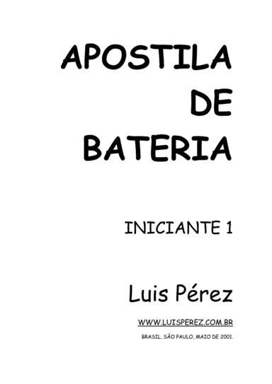 Apostila de Bateria Iniciante 1