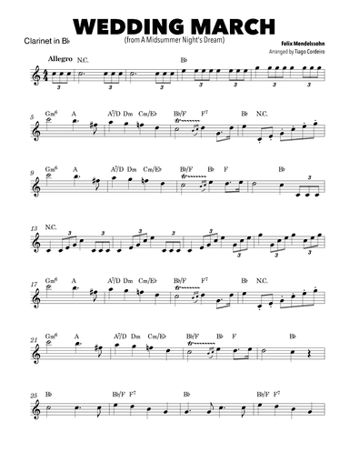 Wedding March (arr. Tiago Cordeiro)