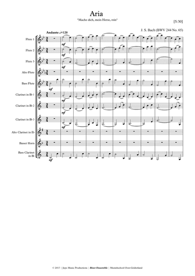 Mache Dich Mein Herze Rein - J.S. Bach (arr. Jope)