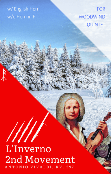 Largo from Winter by Vivaldi for Woodwind Quintet - with English Horn and without French Horn (arr. Woods Only)