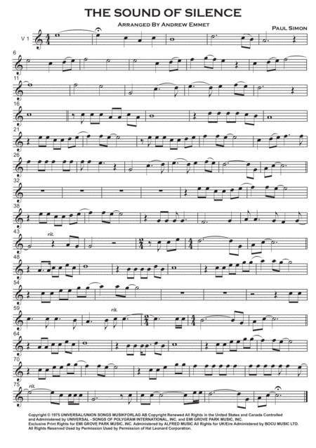 The Sound Of Silence (arr. Andrew Emmet)