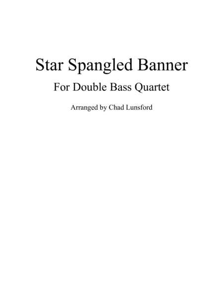 Star Spangled Banner (arr. Chad Lunsford)