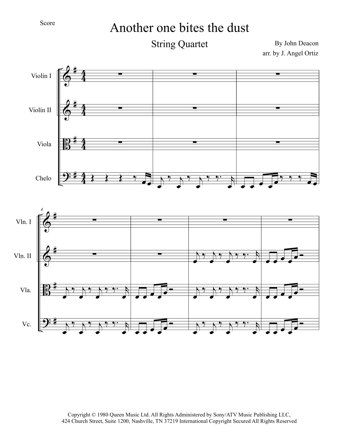 Another One Bites The Dust (arr. José angel Ortiz ramirez)