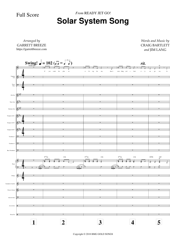 Solar System Song (arr. Garrett Breeze)