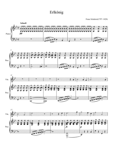 Franz Schubert - Erlkönig (Violin Solo) (arr. André Laitano)