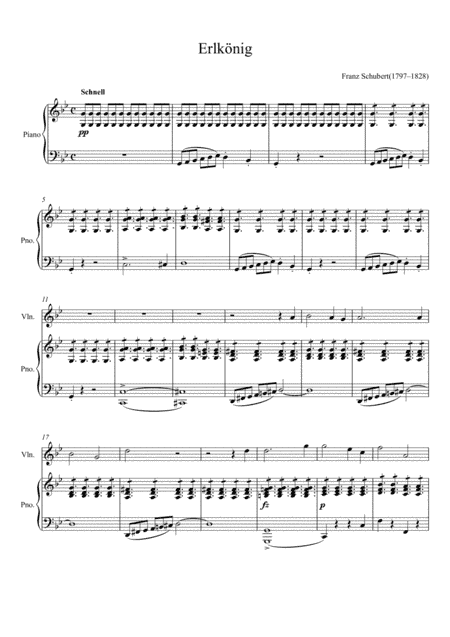Franz Schubert - Erlkönig (Violin Solo) (arr. André Laitano)
