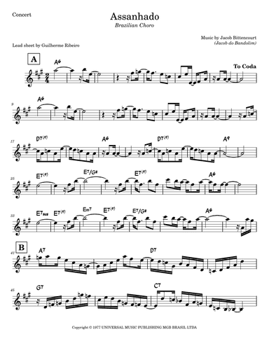 Assanhado (arr. Guilherme Ribeiro)