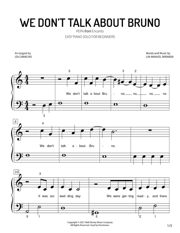 We Don't Talk About Bruno (arr. Iza Camacho F.)