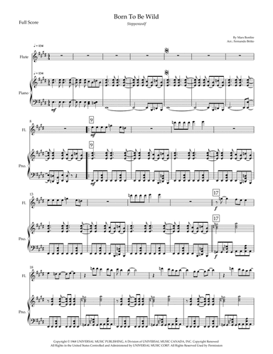 Born To Be Wild (arr. Fernando Britto)