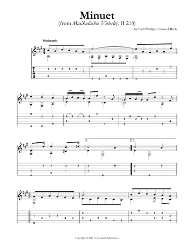 Minuet (from Musikalisches Vielerley; H 218) (arr. Mark Phillips)