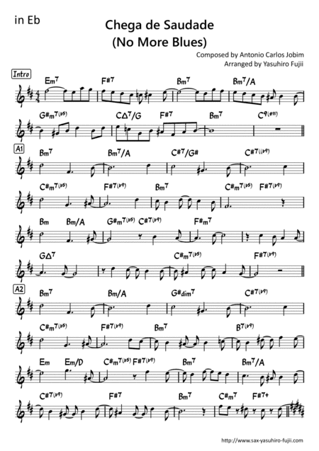 Chega De Saudade (no More Blues) (arr. Yasuhiro Fujii)