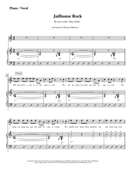 Jailhouse Rock (arr. Richard Maslove)
