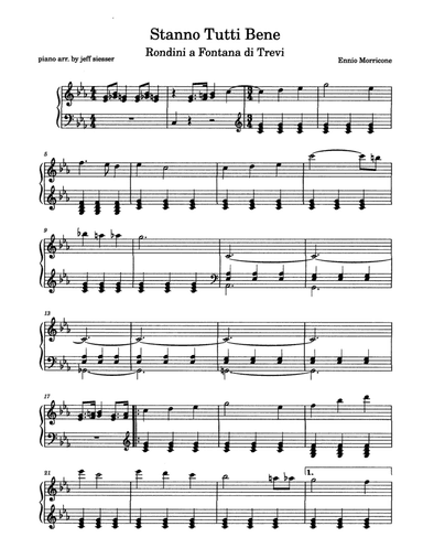 Stanno Tutti Bene (arr. jeff siesser)