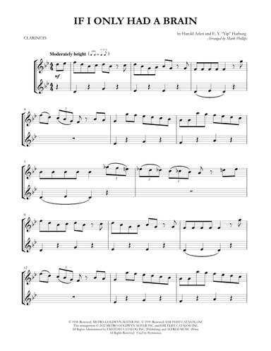 If I Only Had A Brain (arr. Mark Phillips)