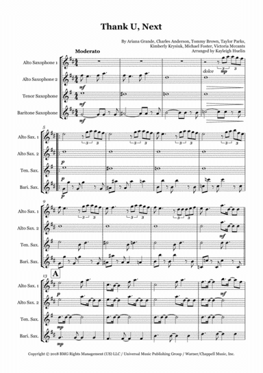 Thank U, Next (arr. Kayleigh Huelin)