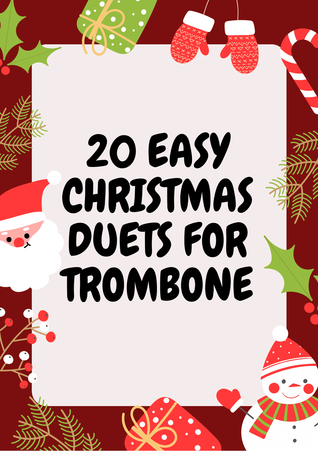 20 Easy Christmas Duets for Trombone (arr. Valdir Maia)