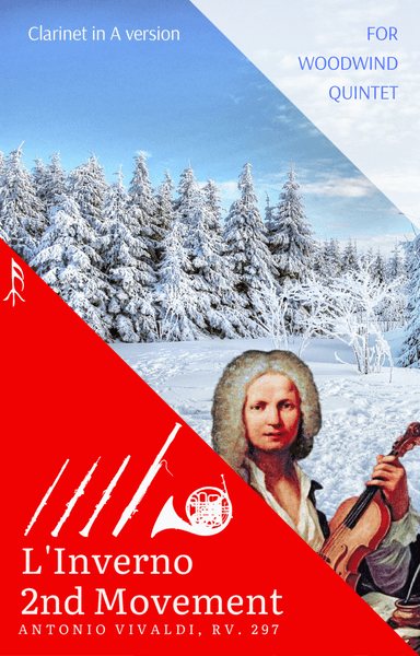Largo from Winter by Vivaldi for Woodwind Quintet - with Clarinet in A (arr. Woods Only)
