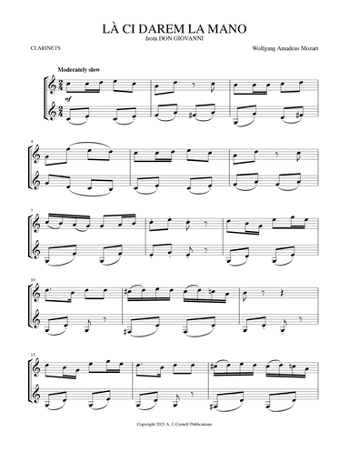 Là ci darem la mano (from Don Giovanni) (arr. Mark Phillips)