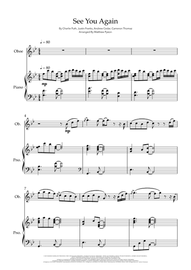 See You Again (arr. Matthew pyeon)