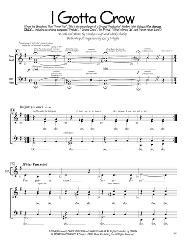 I'VE Gotta Crow (arr. Larry Wright)