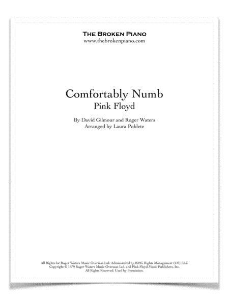 Comfortably Numb (arr. Laura Poblete)