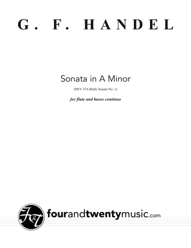 Sonata for flute and continuo in A minor, HWV 347 (Halle no. 1) (arr. Brett Thompson)