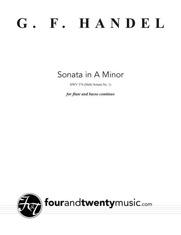 Sonata for flute and continuo in A minor, HWV 347 (Halle no. 1) (arr. Brett Thompson)