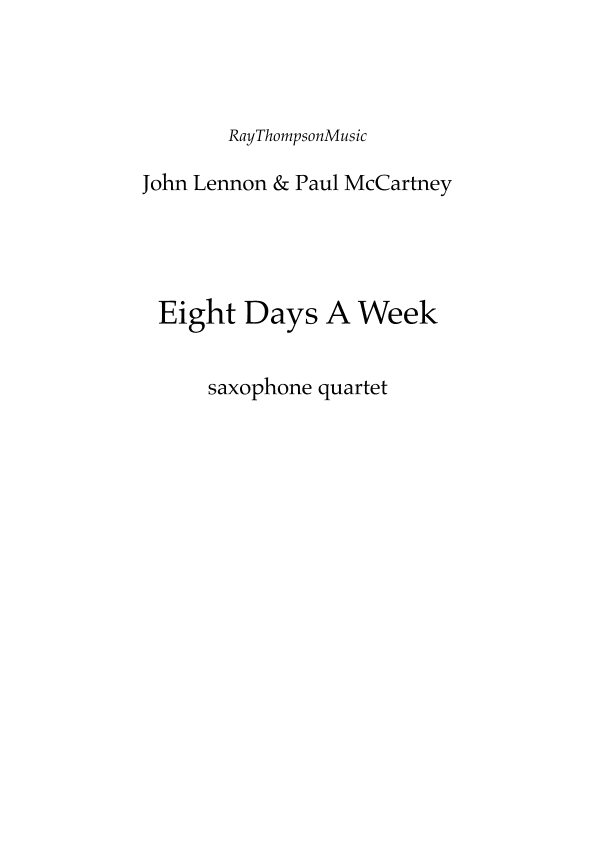 Eight Days A Week (arr. Ray Thompson)