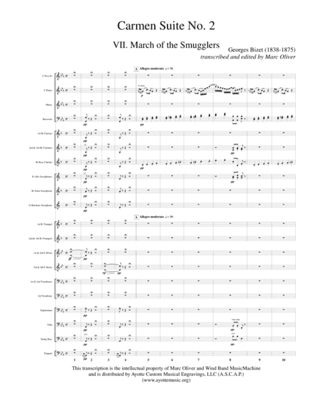 Carmen Suite No. 2 for Concert Band (arr. Marc Oliver)
