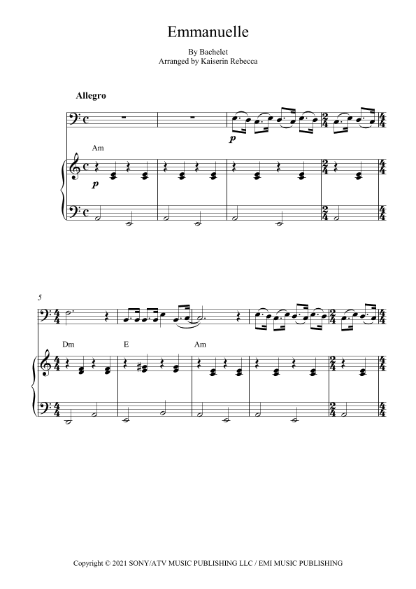 Emmanuelle (arr. Kaiserin Rebecca)