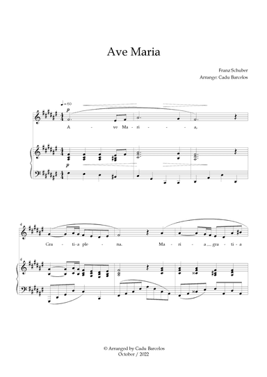 Ave Maria - Schubert F# Major (arr. Cadu Barcelos)