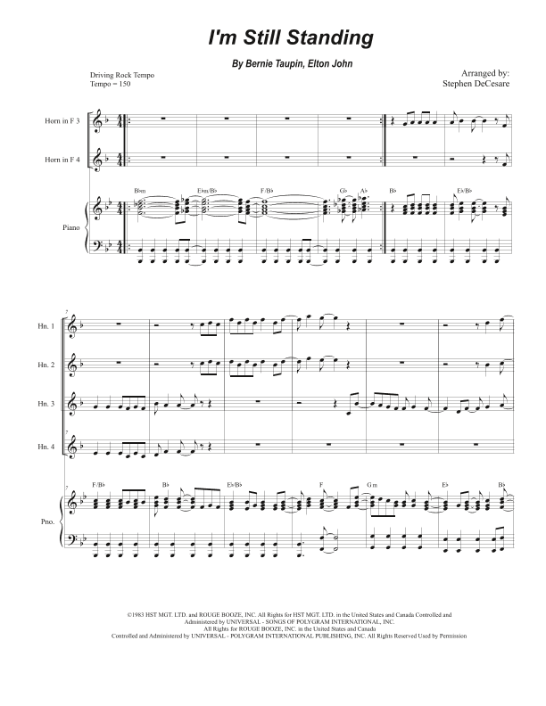 I'm Still Standing (arr. Stephen DeCesare)