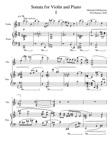 Sonata for Violin & Piano