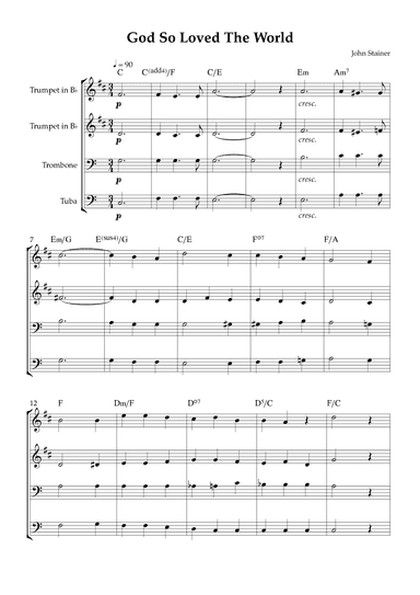 God So Loved The World (arr. Karen Gueiros)