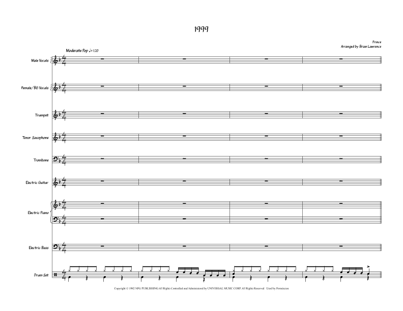 1999 (arr. Brian Lawrence)