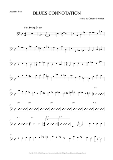 Blues Connotation (arr. The Sheet Music Library)