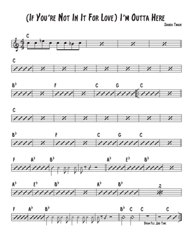 (if You're Not In It For Love) I'm Outta Here! (arr. David M. Fagnant)